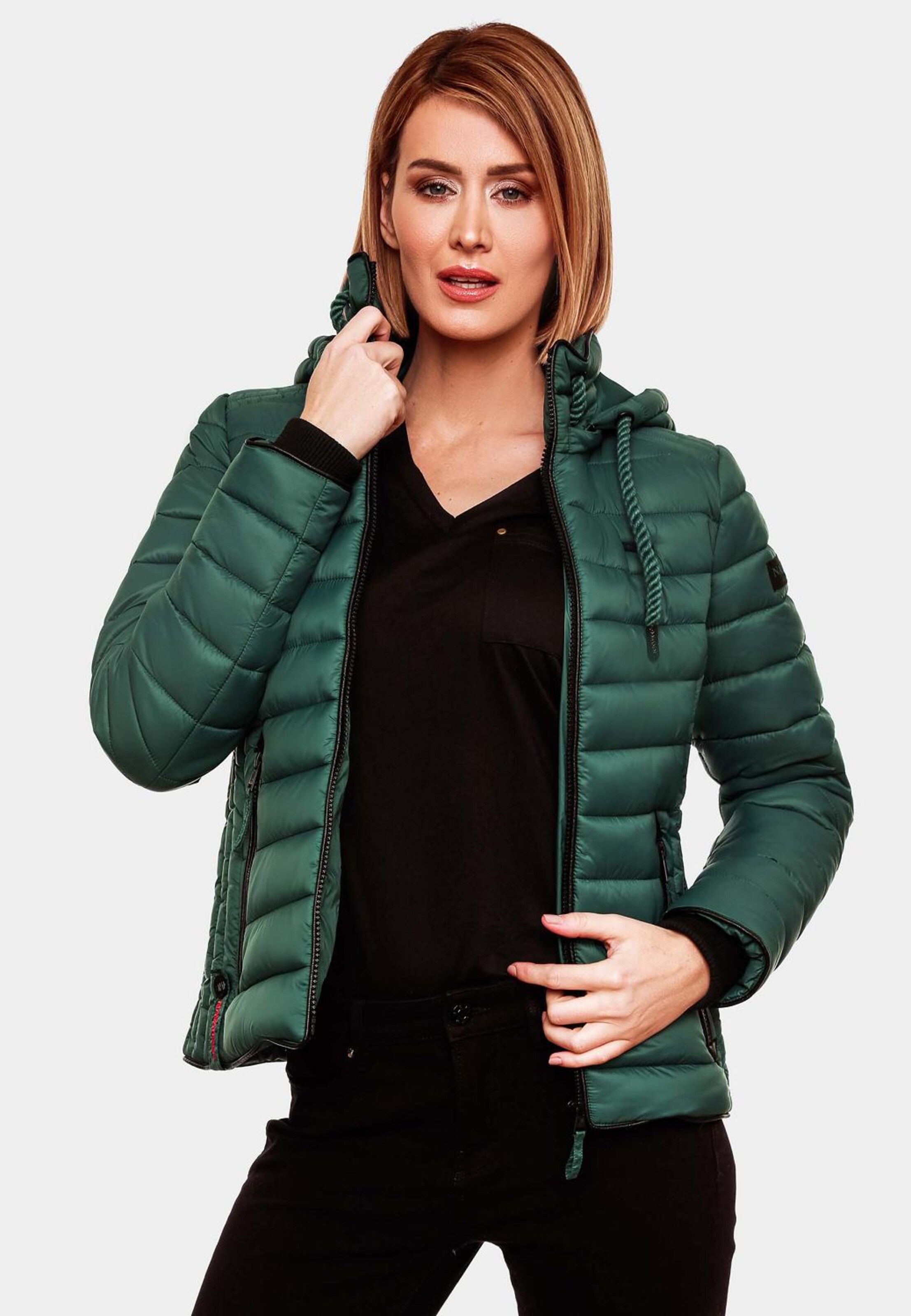 Frauen Jacken NAVAHOO Steppjacke 'Lulana' in Grün - EG07003 Frauen Jacken NAVAHOO Steppjacke 'Lulana' in Grün - EG07003