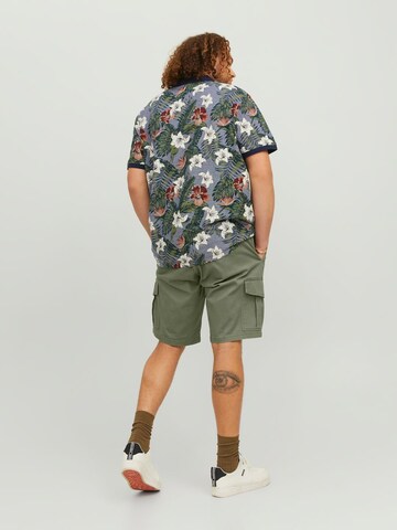 Jack & Jones Plus Regular Cargoshorts in Grün