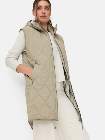 CAMEL ACTIVE Lange Weste mit Kapuze in Grün