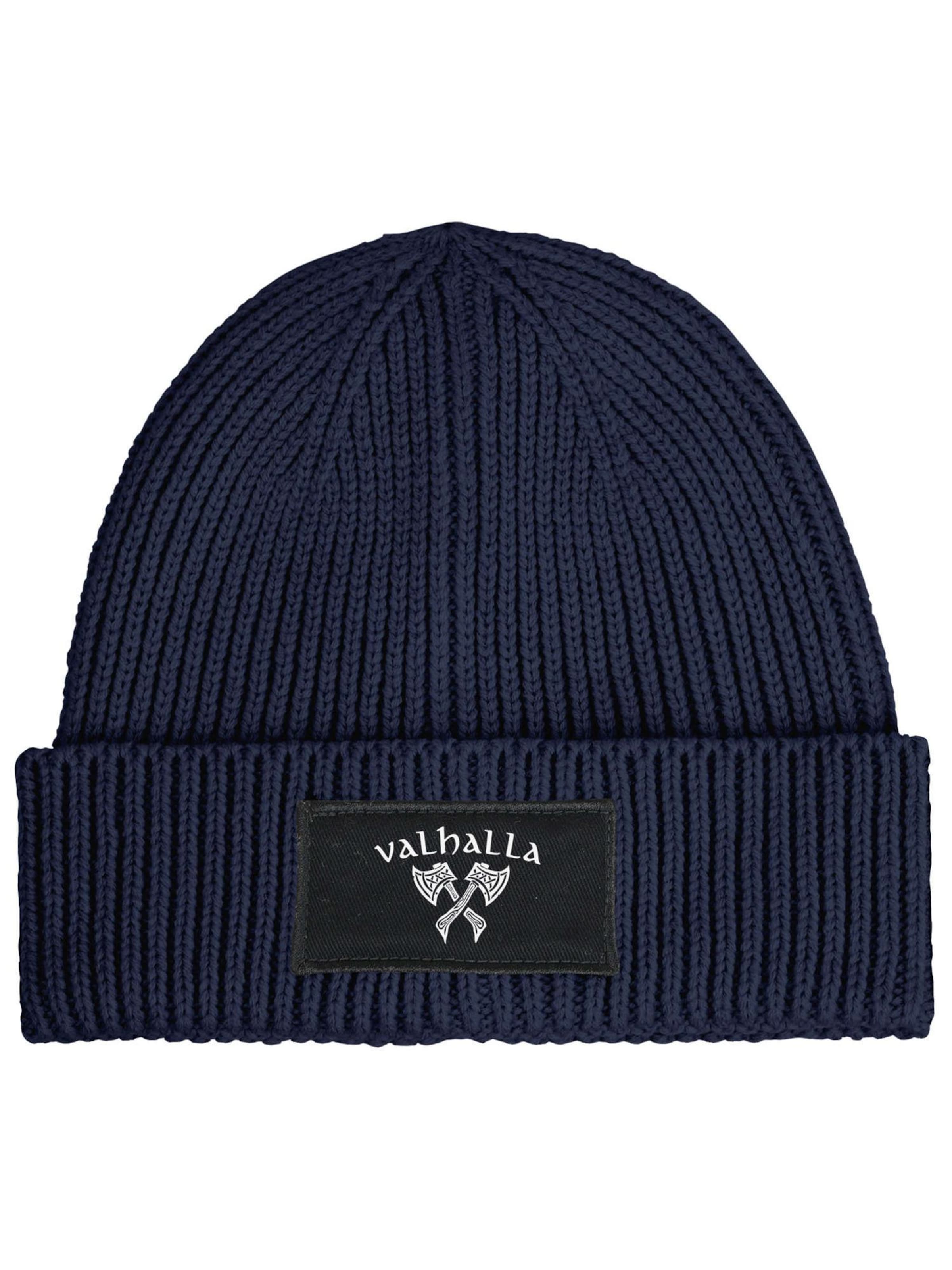 Neverless Beanie 'Valhalla' in Blue: front