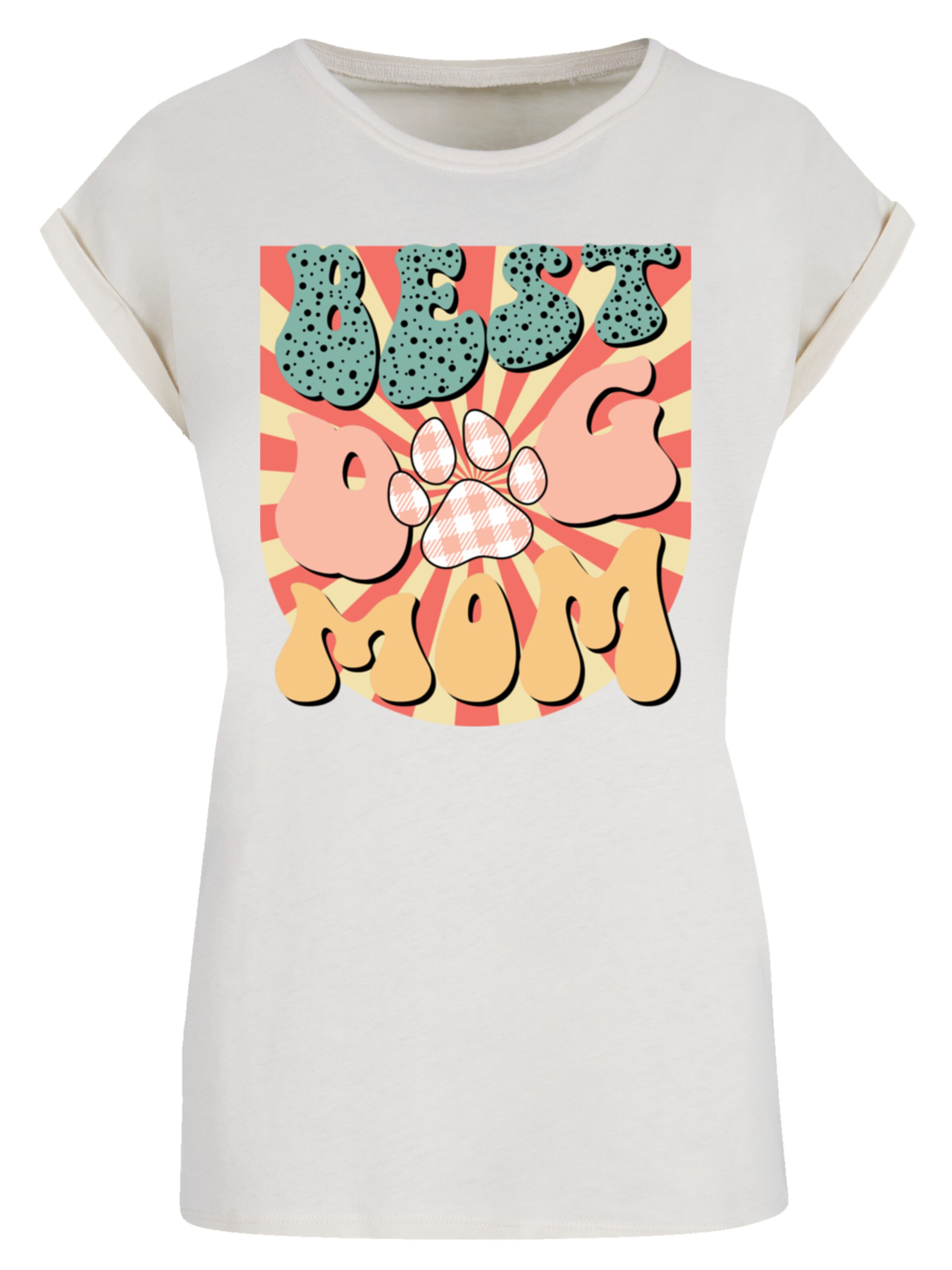 T-shirt F4NT4STIC en beige : devant