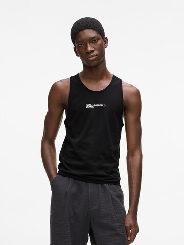 Tricou de la KARL LAGERFELD JEANS pe negru: față