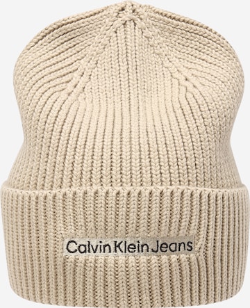 Calvin Klein Jeans Beanie in Beige
