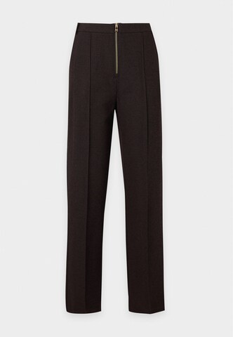 PATRIZIA PEPE - Loosefit Pantalón plisado en marrón: frente