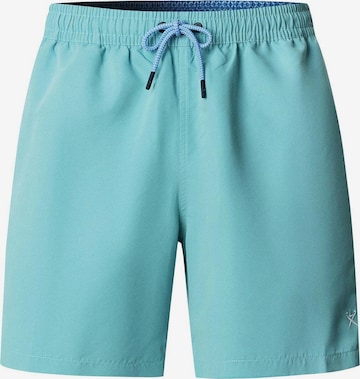 Hackett London Badesorts 'Icon Solid' in Grün: Vorderseite