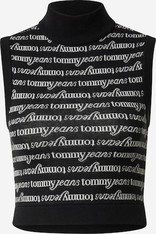 Tops en tricot Tommy Jeans en noir : devant
