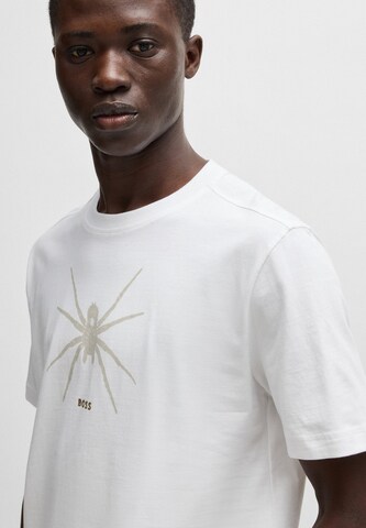 BOSS T-Shirt 'Spiderbat' in Weiß