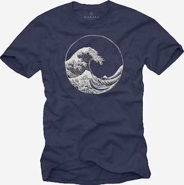 MAKAYA Shirt in Blau: Vorderseite