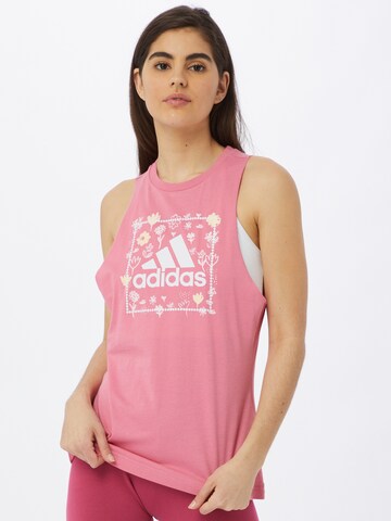 ADIDAS SPORTSWEAR - Top deportivo en rosa: frente