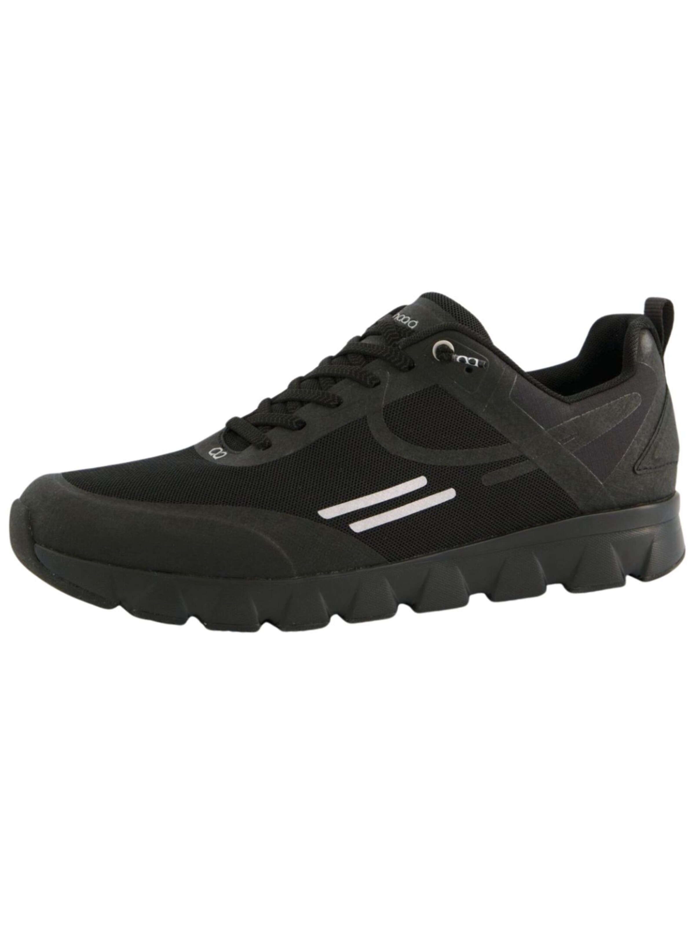 Tenhaag Platform trainers in Black: front
