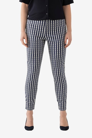 Ulla Popken Slimfit Broek 'Sienna' in Blauw: voorkant