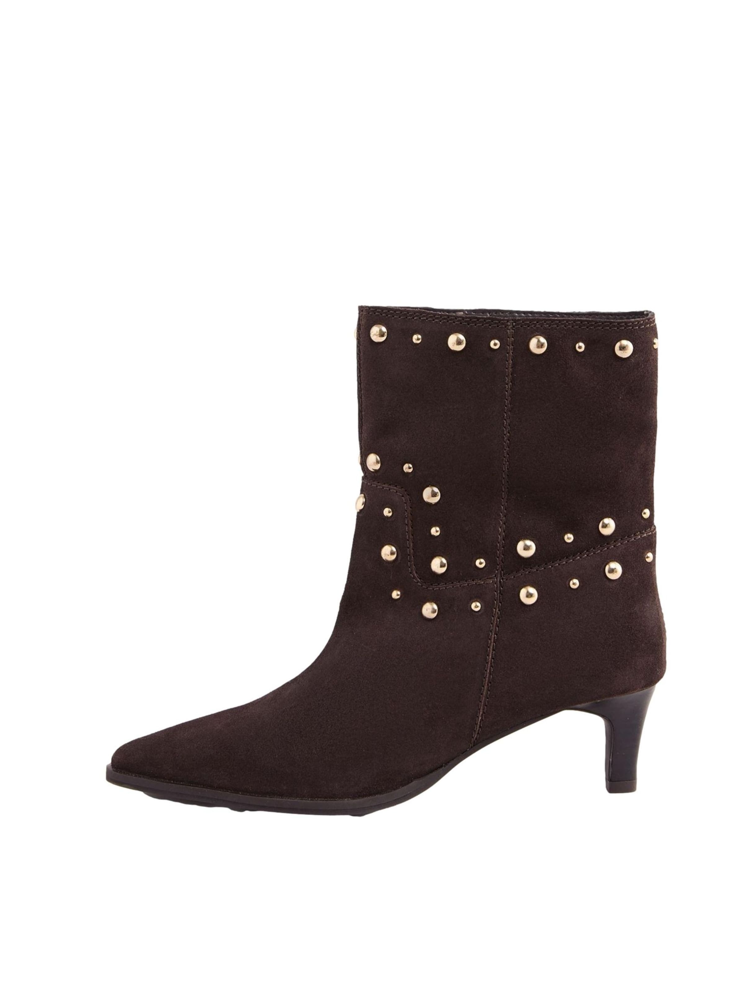 love & roses Bootie in Brown: front