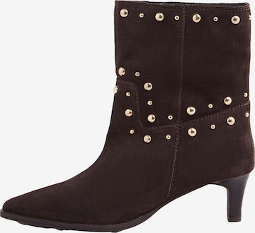 love & roses Bootie in Brown: front