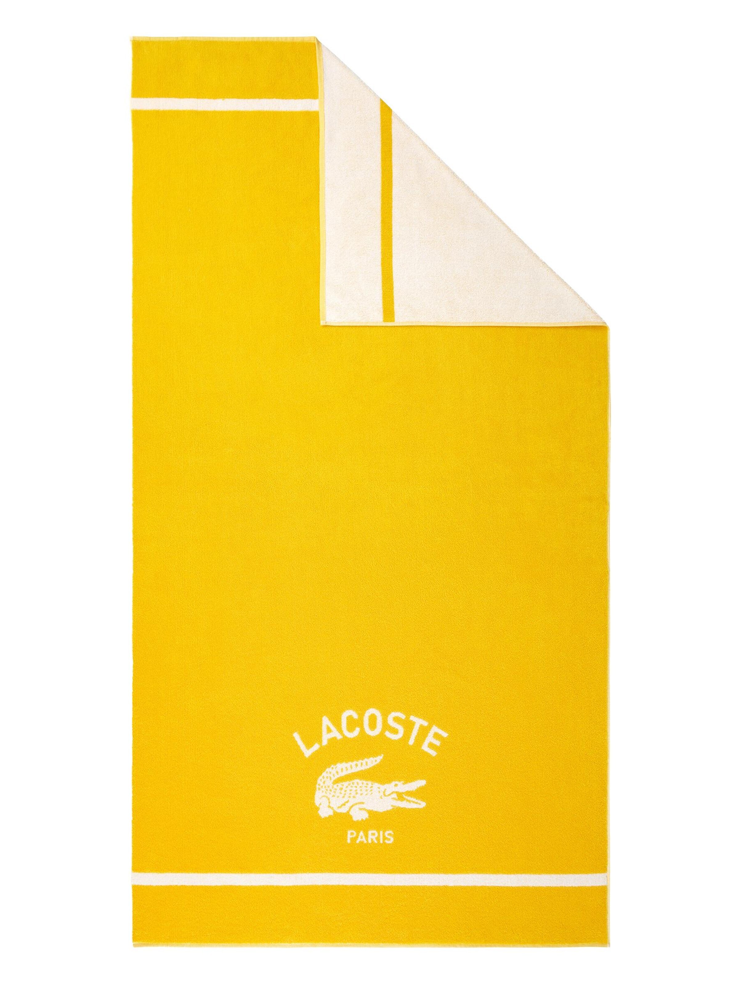 LACOSTE Beach Towel 'LORIGINE' in Yellow