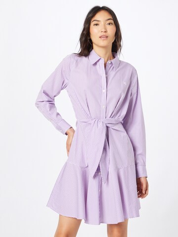 Lauren Ralph Lauren Shirt Dress 'DOMINIK' in Purple: front