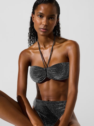 Karl Lagerfeld Bandeau Bikinioverdel i sort: forside