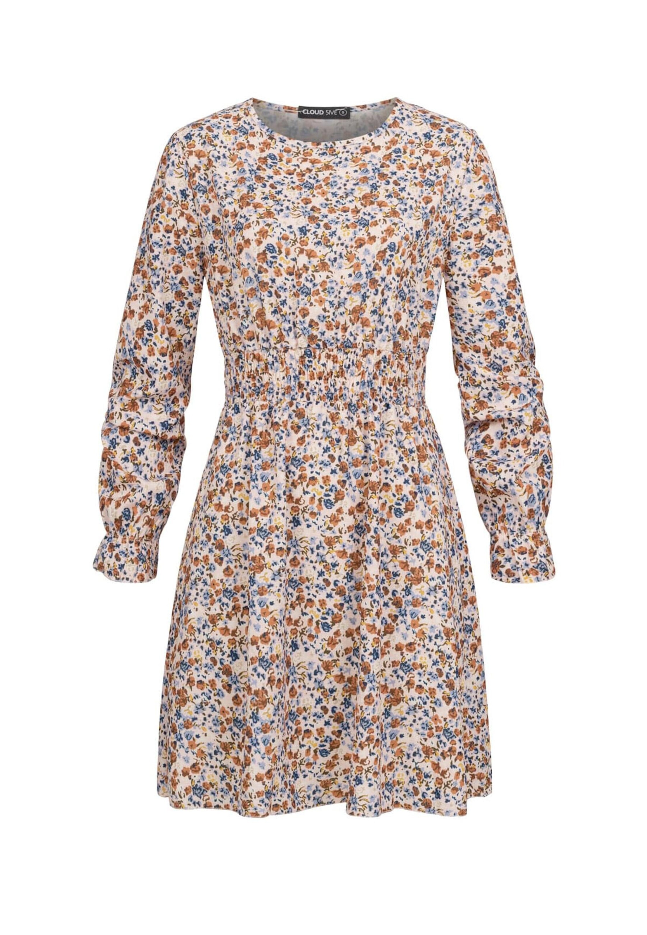 Cloud5ive Kleid in Beige: Vorderseite