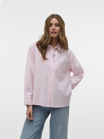 VERO MODA Bluse 'VMOli' in Pink: Vorderseite