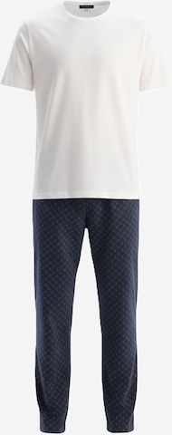 Dagi Pitkä pyjama värissä sininen: etupuoli