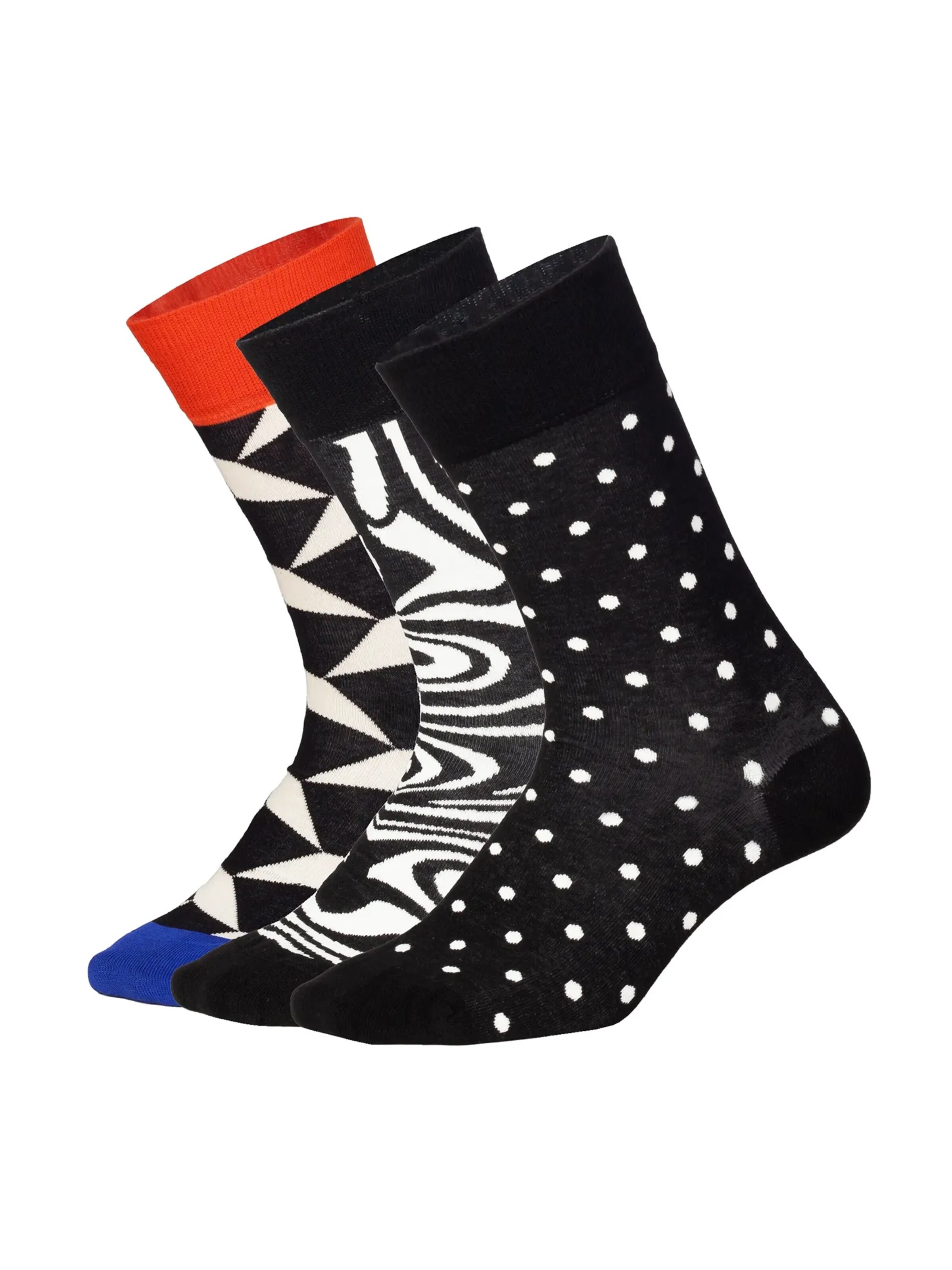 DillySocks Socken in Schwarz: Vorderseite