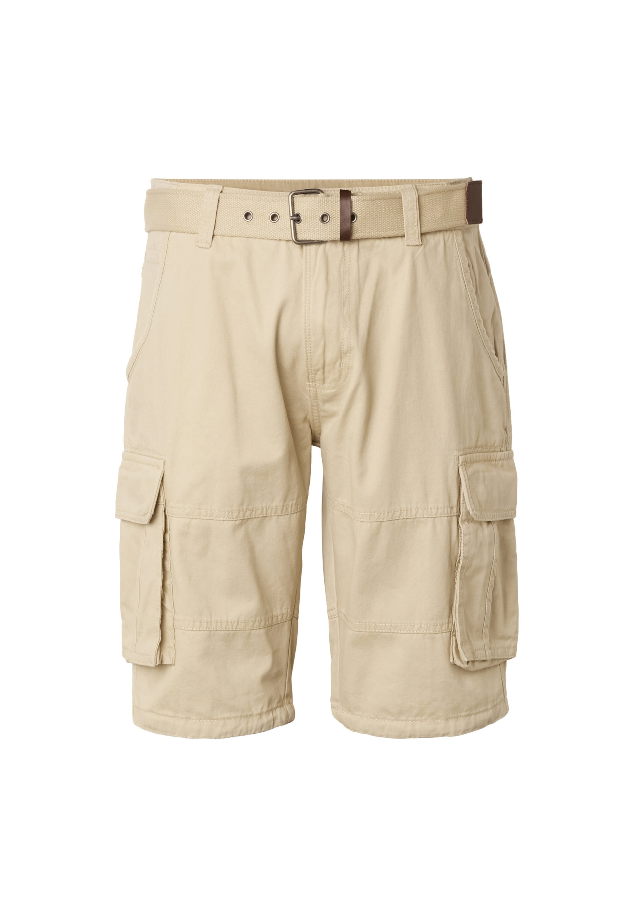 INDICODE JEANS - Pantalón cargo 'INMonsun' en beige: frente
