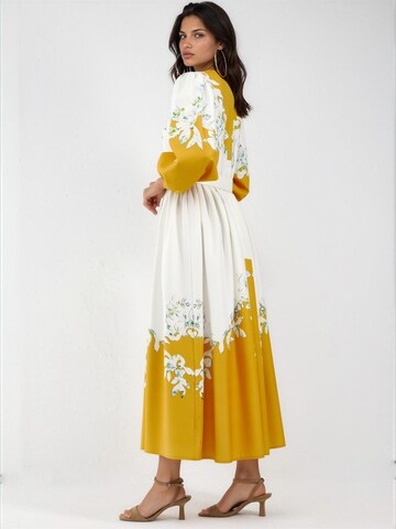 MSN Collection Maxi Kleid in Gelb