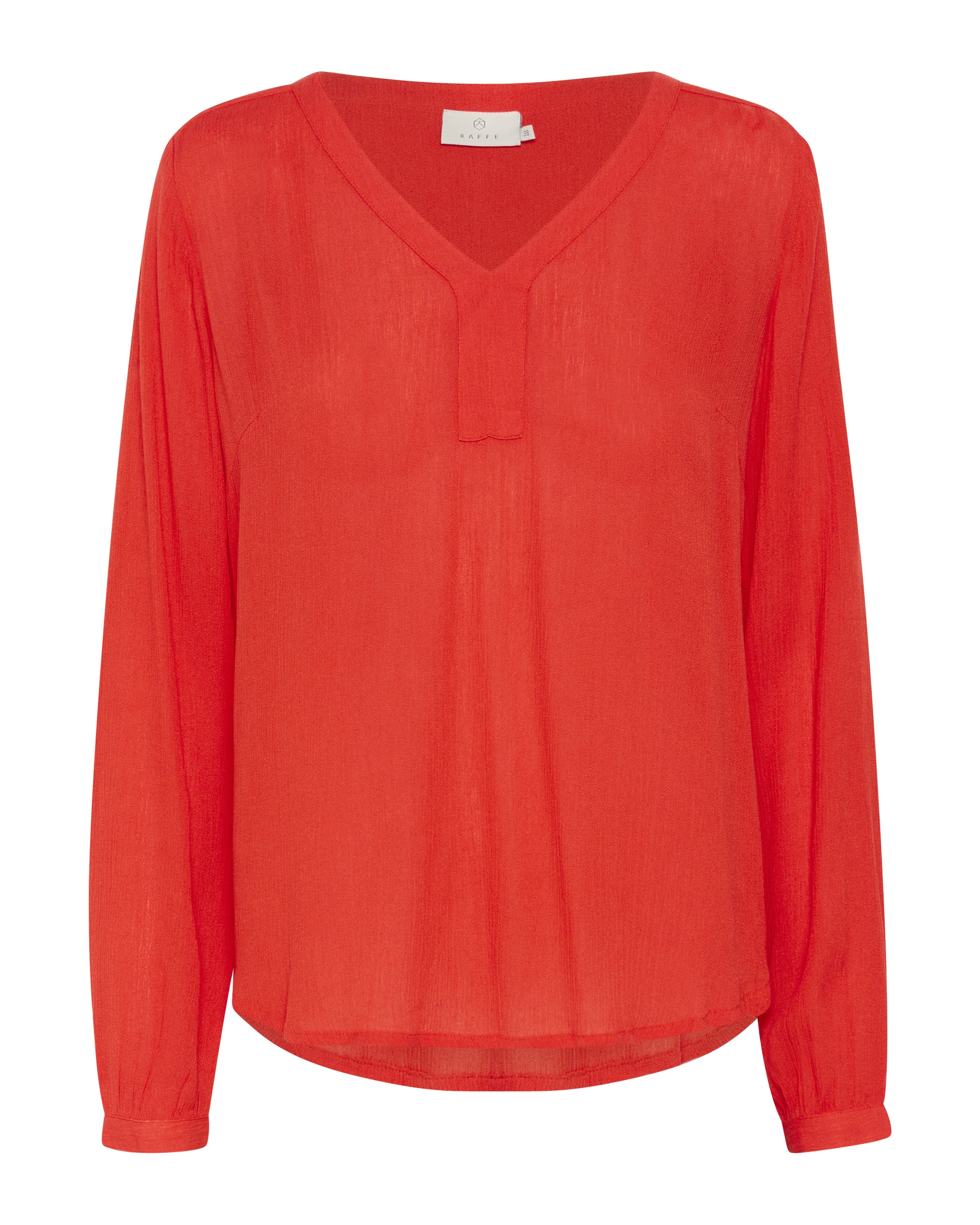 Kaffe Blus i röd: framsida