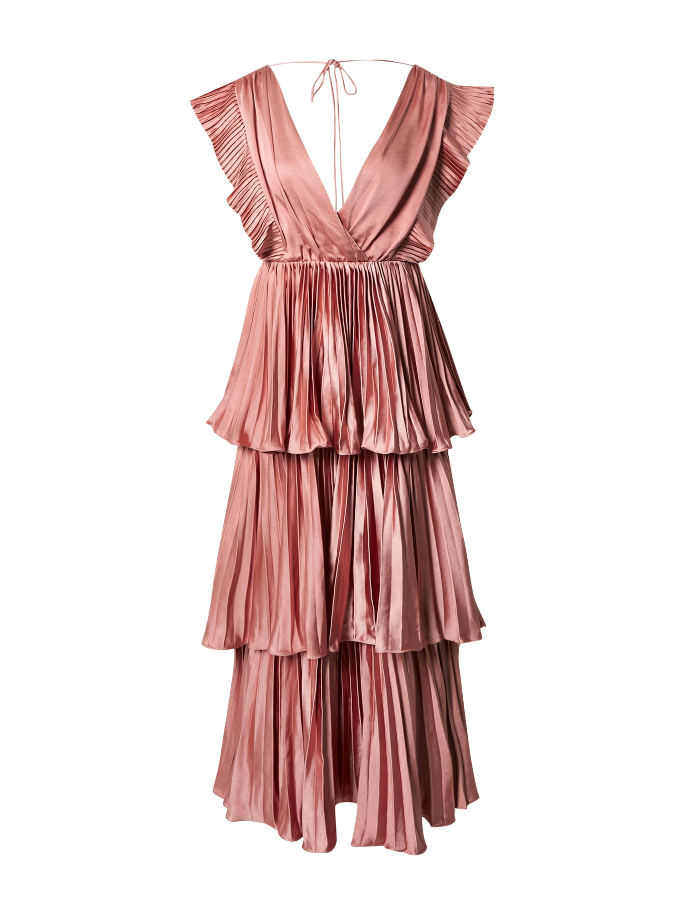 True Decadence Společenské šaty – oranžová: přední strana