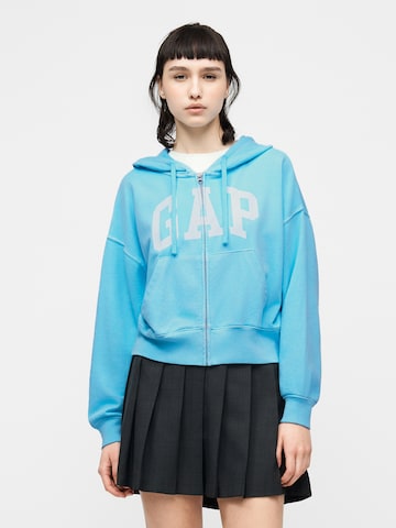 GAP Кофта на молнии 'HERITAGE' в Синий: спереди