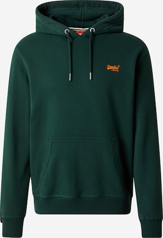 Sweat-shirt 'Essentials' Superdry en vert : devant