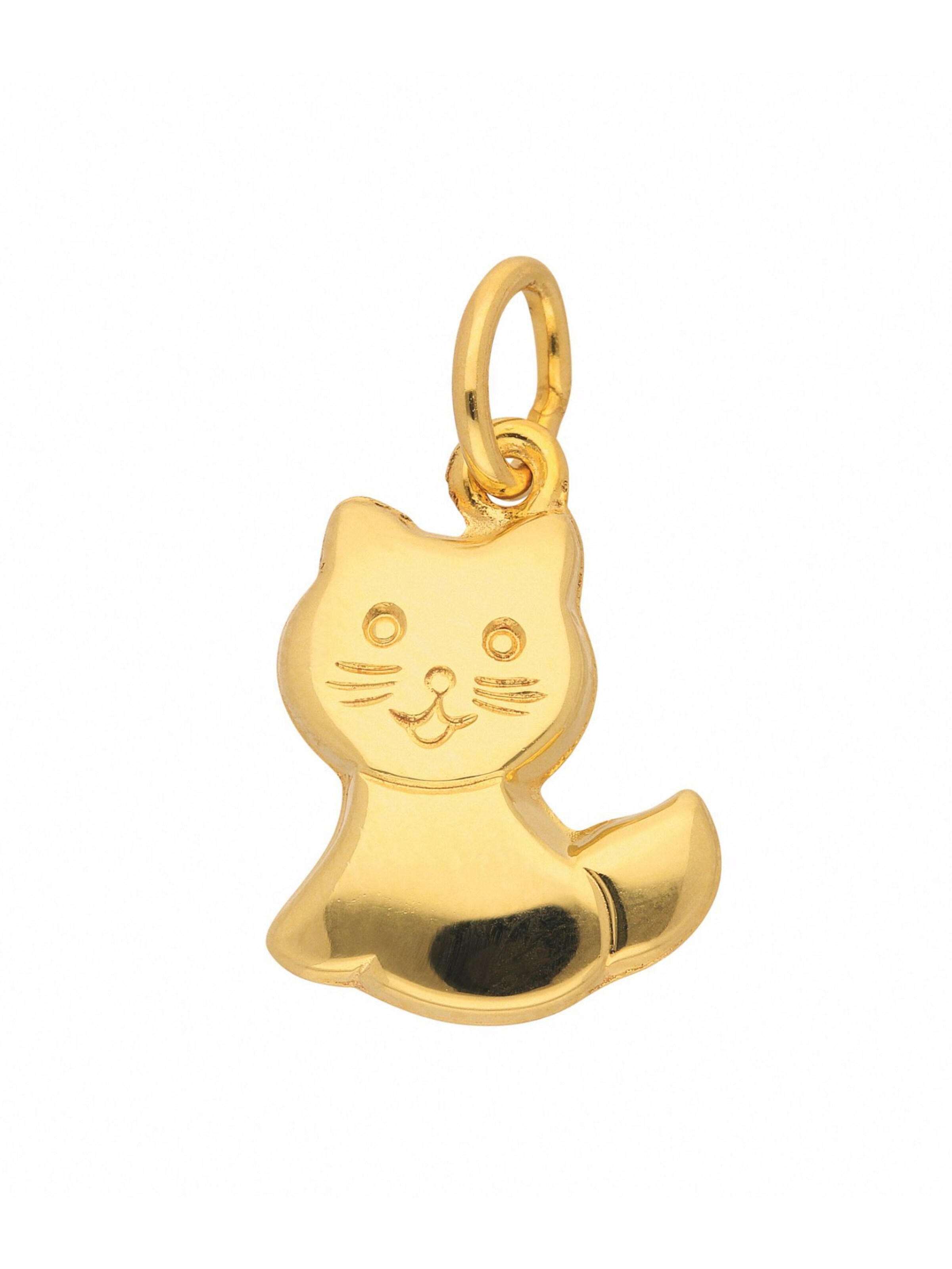 Adelia´s Pendant 'Katze' in Gold: front