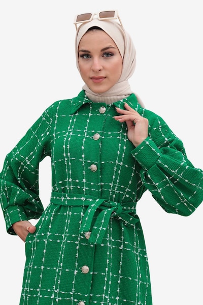 MODAMIHRAM Between-seasons coat in Green / White, Item view