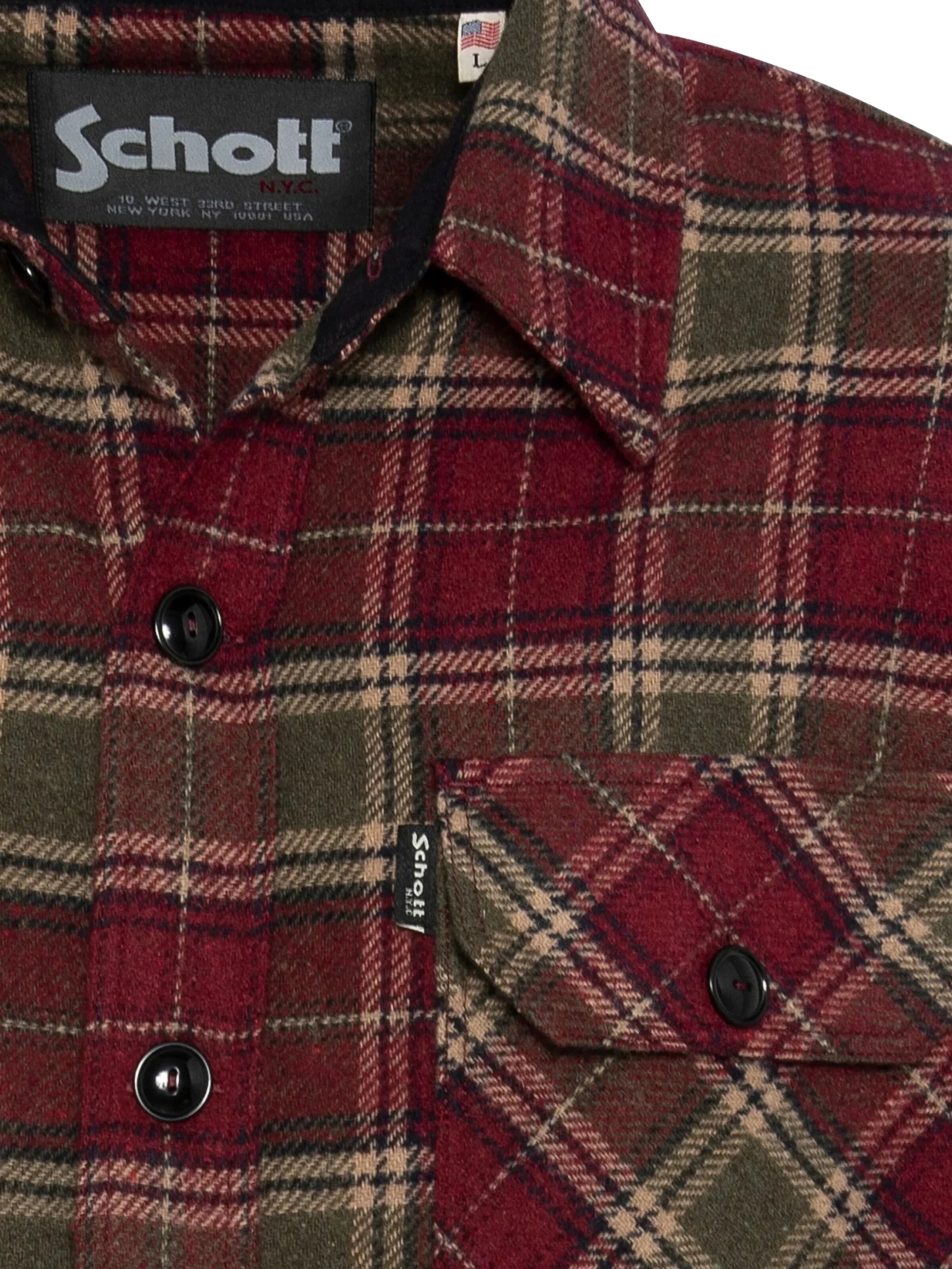 Giacca di mezza stagione di Schott NYC in rosso