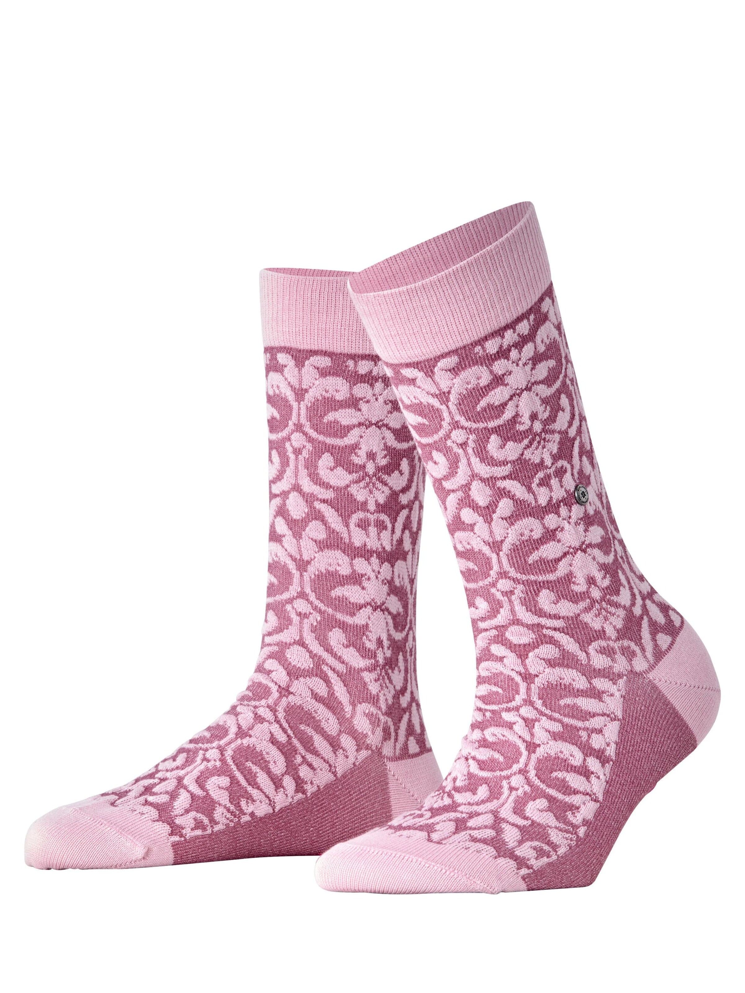 BURLINGTON Socken 'Ornamental'‌‌‌‌‌ in Pink: Vorderseite