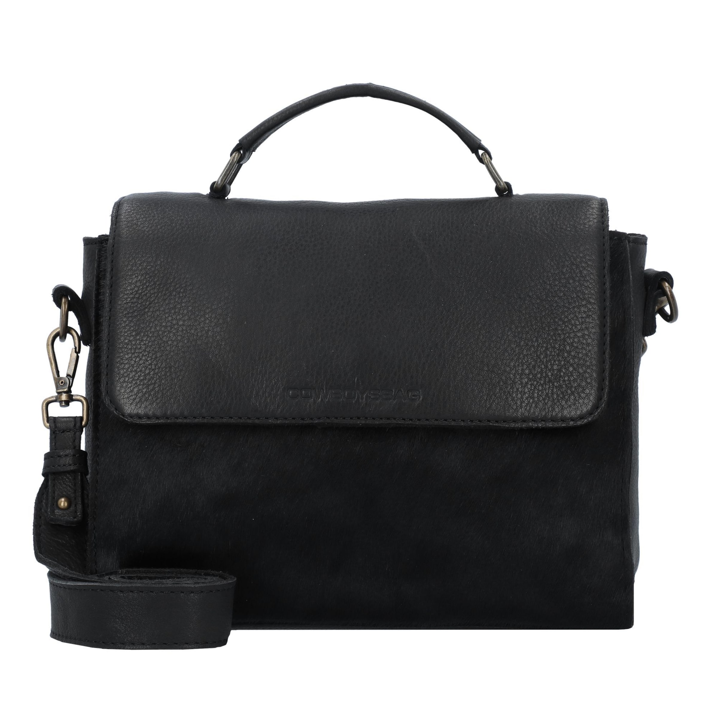 Borsa a mano di Cowboysbag in nero: frontale