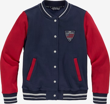 DELMAO Sweatjacke in Blau: Vorderseite