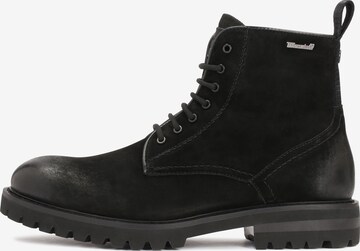 Kazar Lace-Up Boots in Black: front