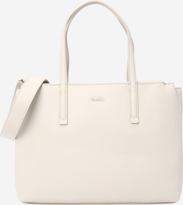 Borsa a mano 'MUST' di Calvin Klein in beige: frontale