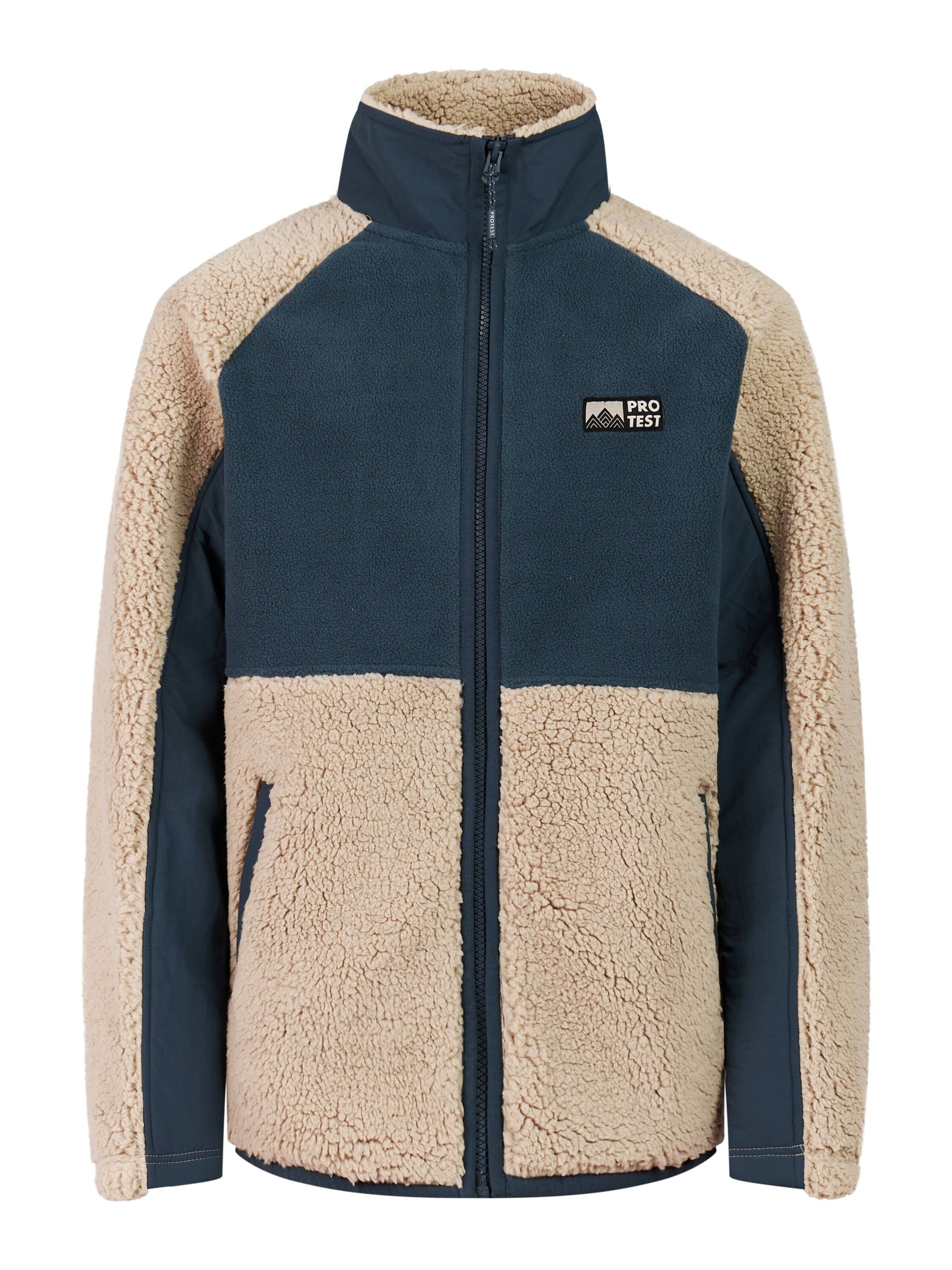 PROTEST Fleece jas 'PRTLuc JR' in Blauw: voorkant