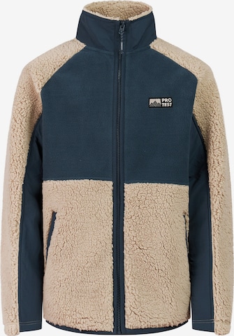 PROTEST Fleece jas 'PRTLuc JR' in Blauw: voorkant