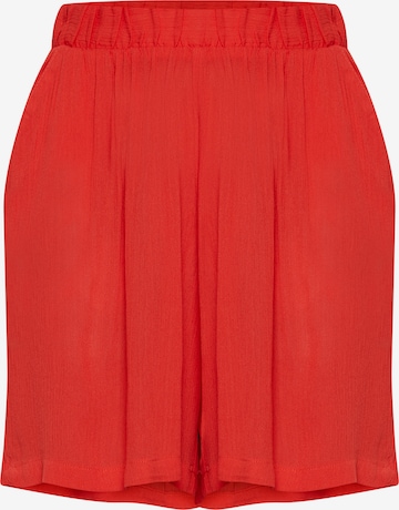 ICHI Loose fit Pants 'IHMARRAKECH' in Red: front