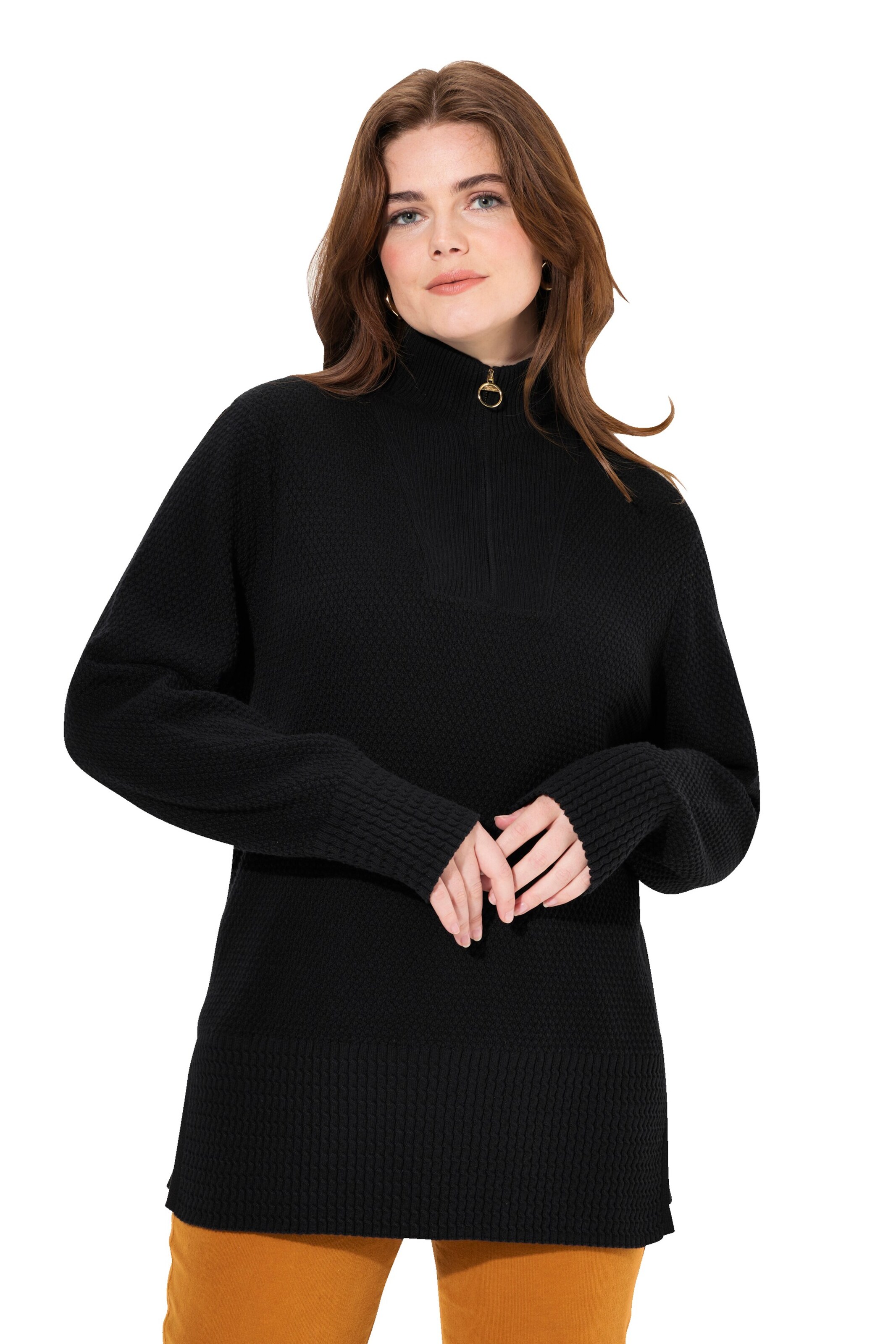 Ulla Popken Sweater in Black: front