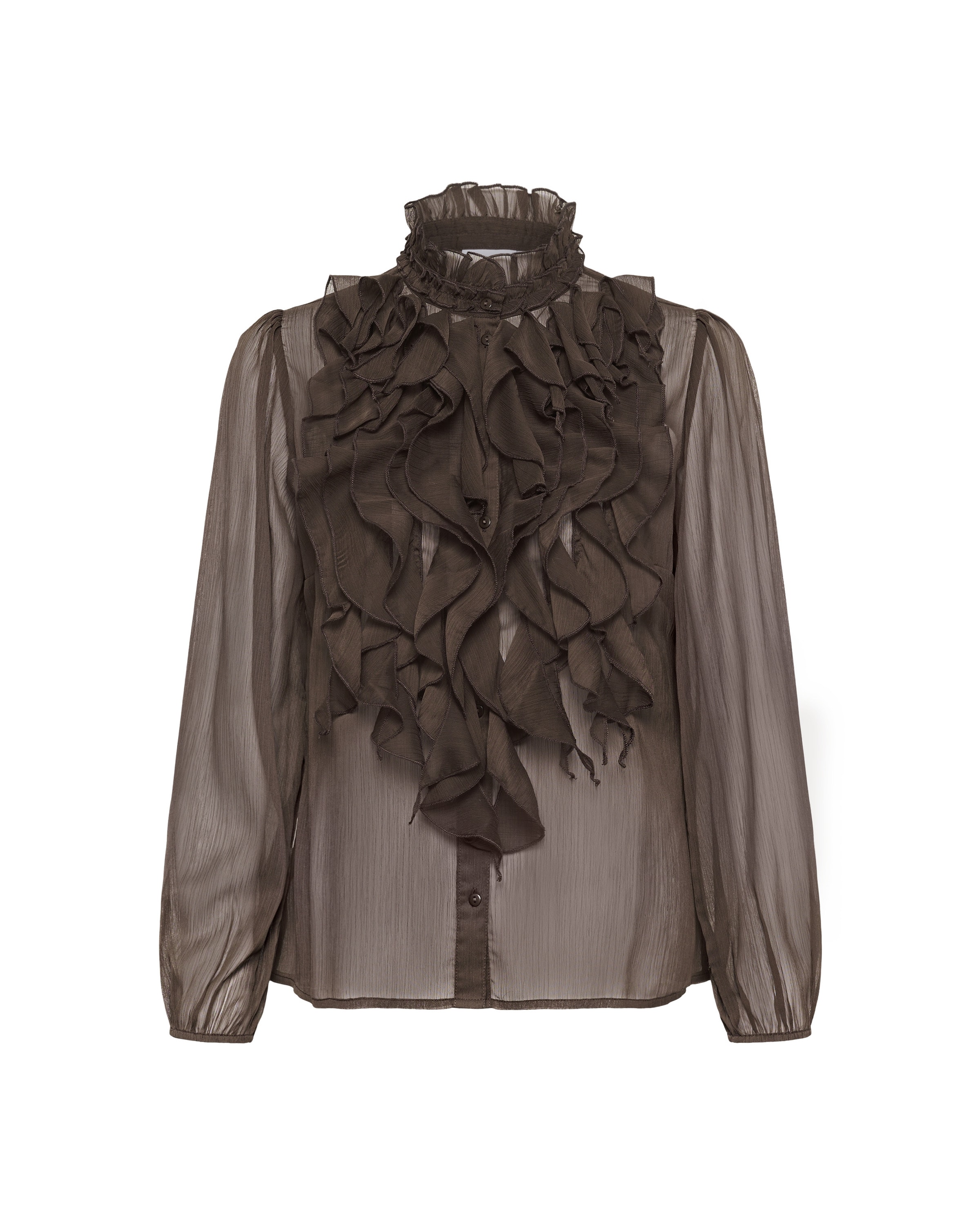 SAINT TROPEZ Blouse in Brown: front