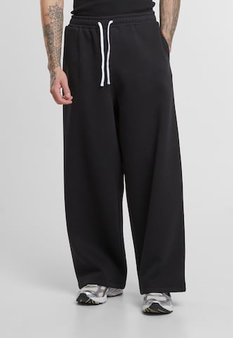 Urban Classics Bő szár Nadrág - fekete: elől