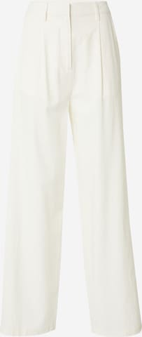 RÆRE by Lorena Rae Regular Pleat-Front Pants 'Martha' in White: front