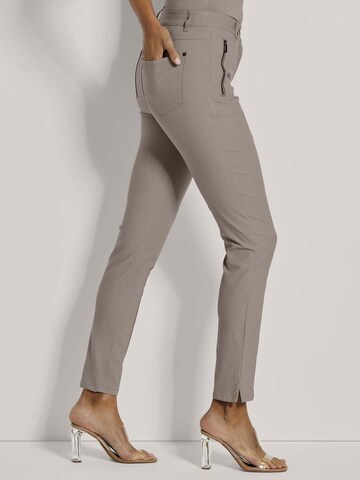 Skinny Pantalon MADELEINE en marron