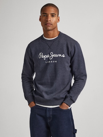 Pepe Jeans Sweatshirt 'NOUVEL' in Blauw: voorkant