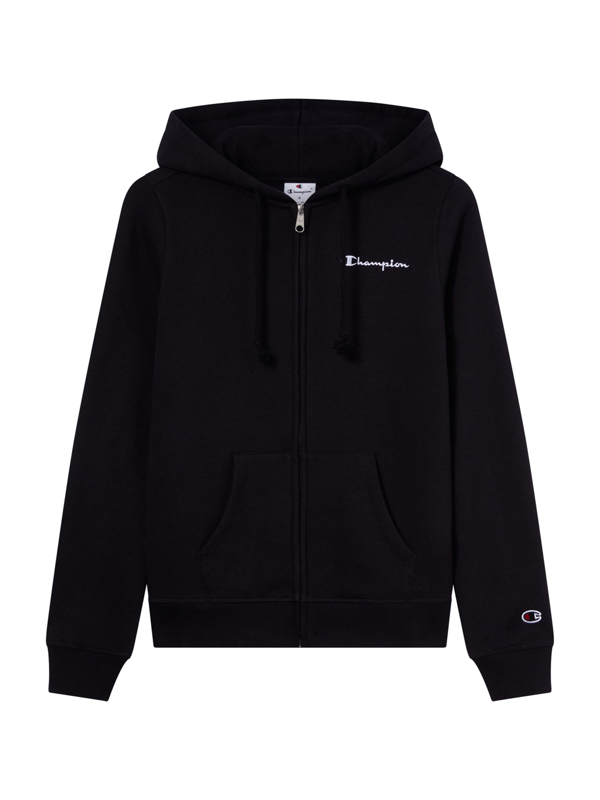 Champion Authentic Athletic Apparel Tepláková bunda - Čierna: predná strana