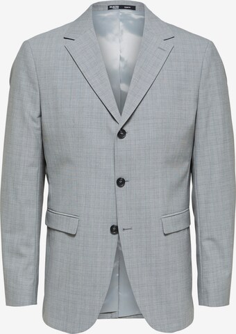 Coupe regular Veste de costume 'ROSS' SELECTED HOMME en gris : devant