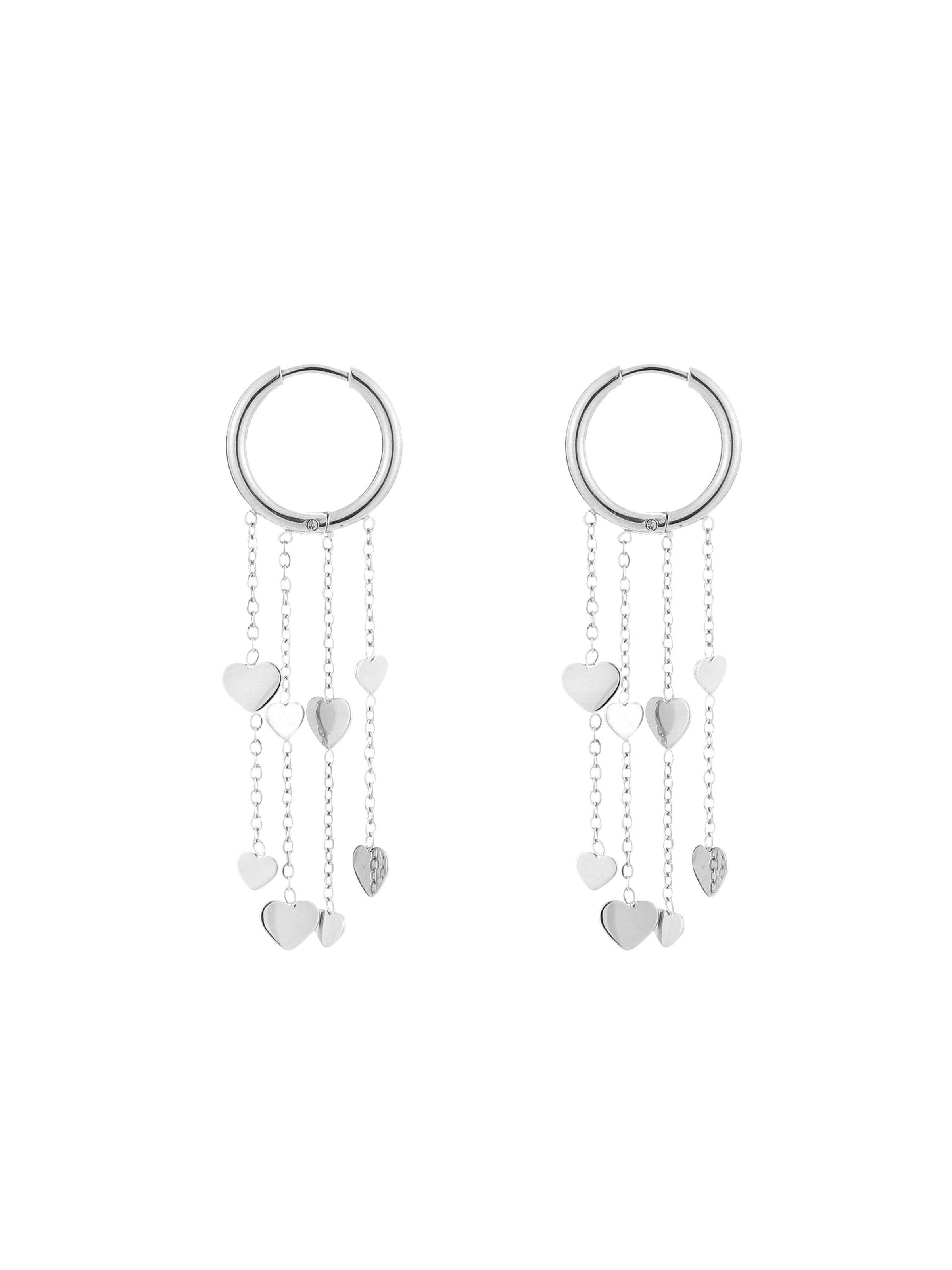 Cala Rose Ohrringe 'AYU'‌‌‌‌‌ in Silber: Vorderseite